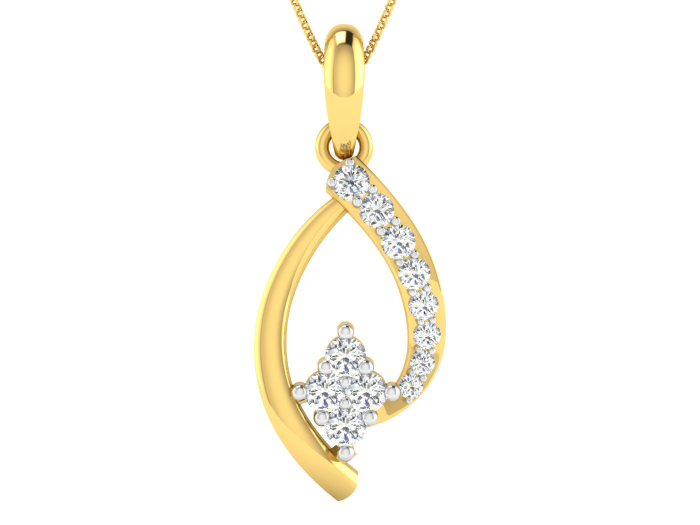 Earring Pendant Set 3dm STL OBJ FBX Render Details 3D print model_8