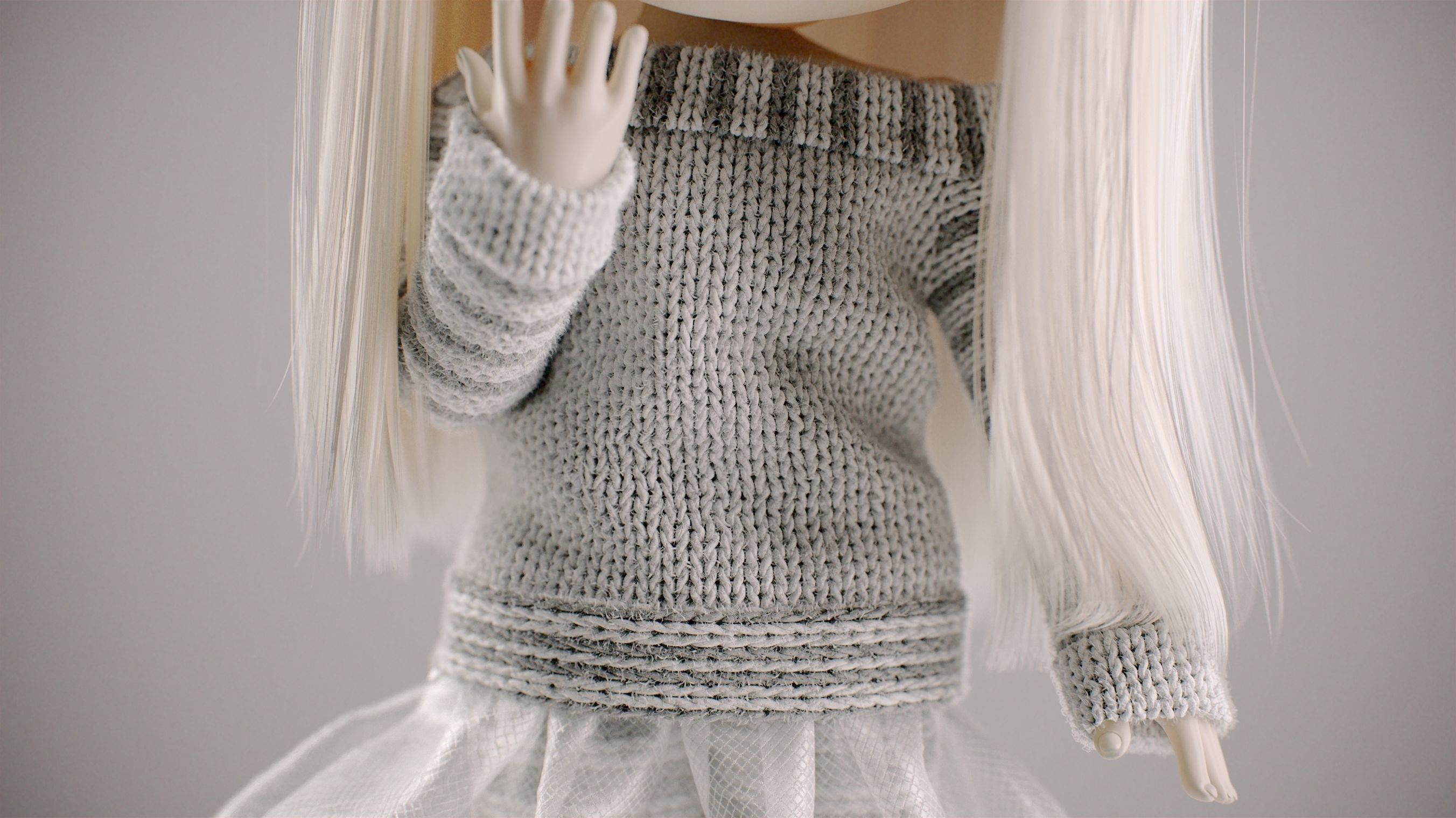 Olivia doll in Pajama and Skirt Pose 01 3D model_18