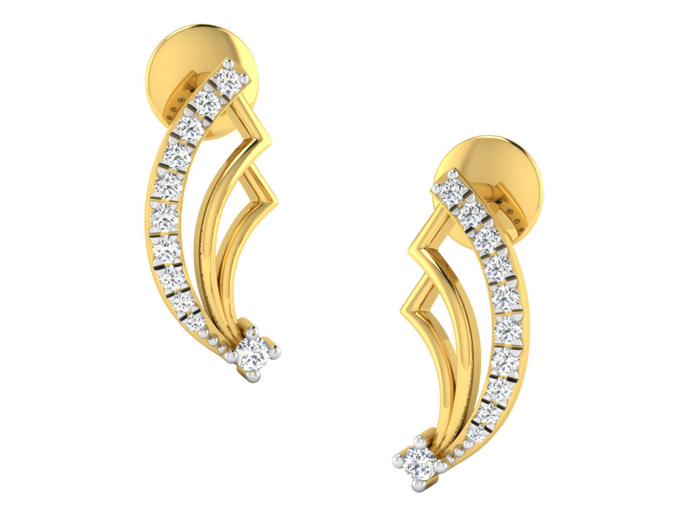 Earring Pendant Set 3dm STL OBJ FBX Render Details 3D print model_6