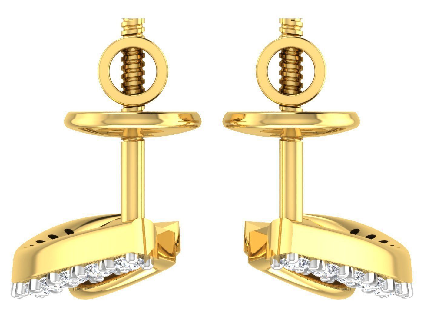 Earring Pendant Set 3dm STL OBJ FBX Render Details 3D print model_12