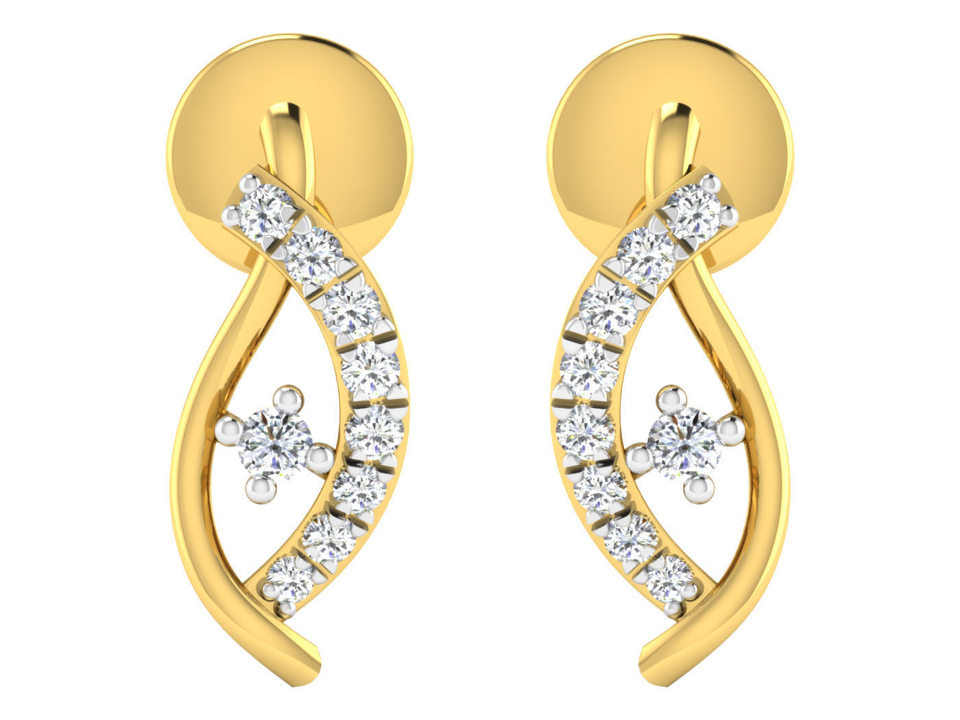 Earring Pendant Set 3dm STL OBJ FBX Render Details 3D print model_8