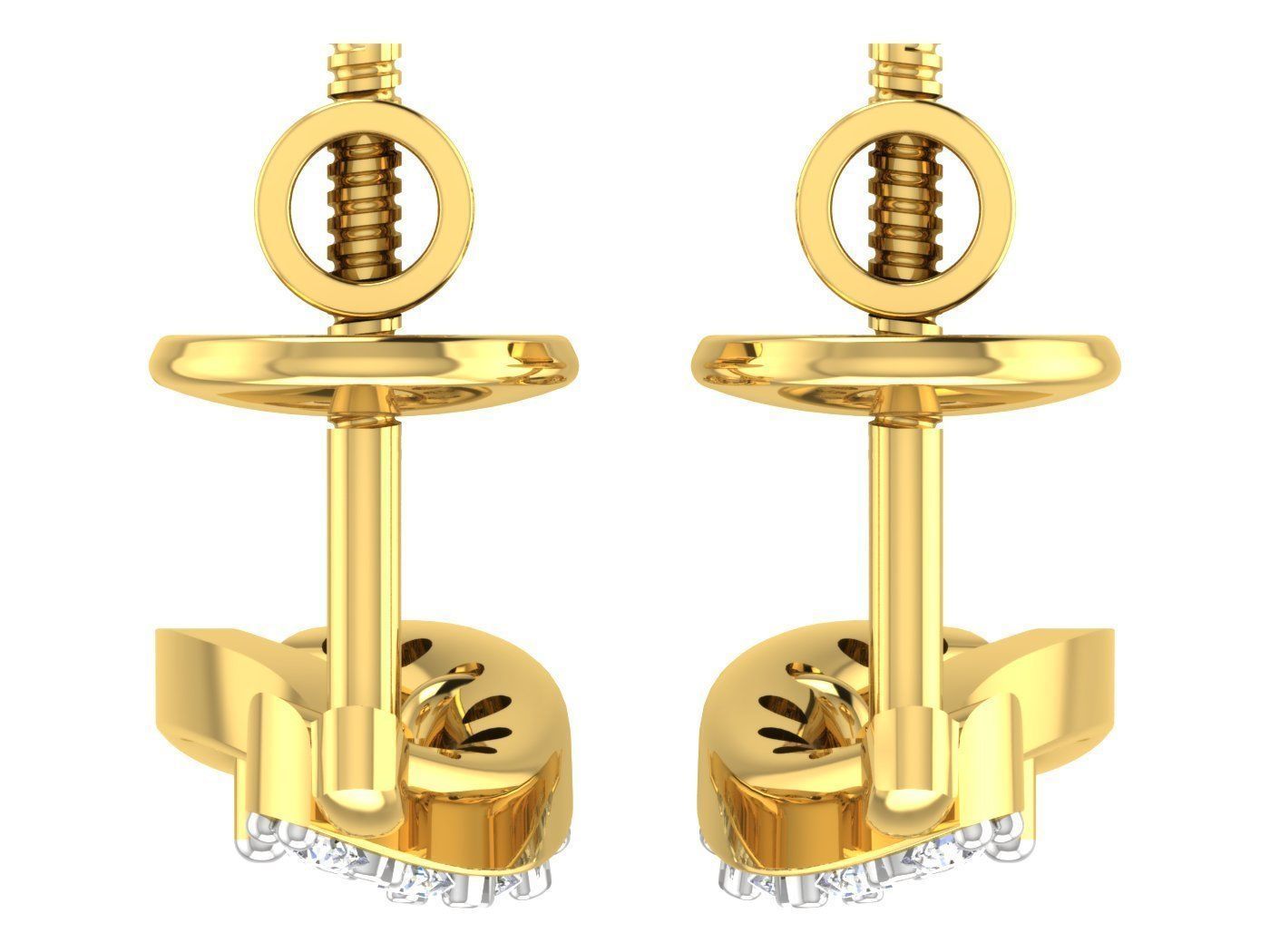 Earring Pendant Set 3dm STL OBJ FBX Render Details 3D print model_12