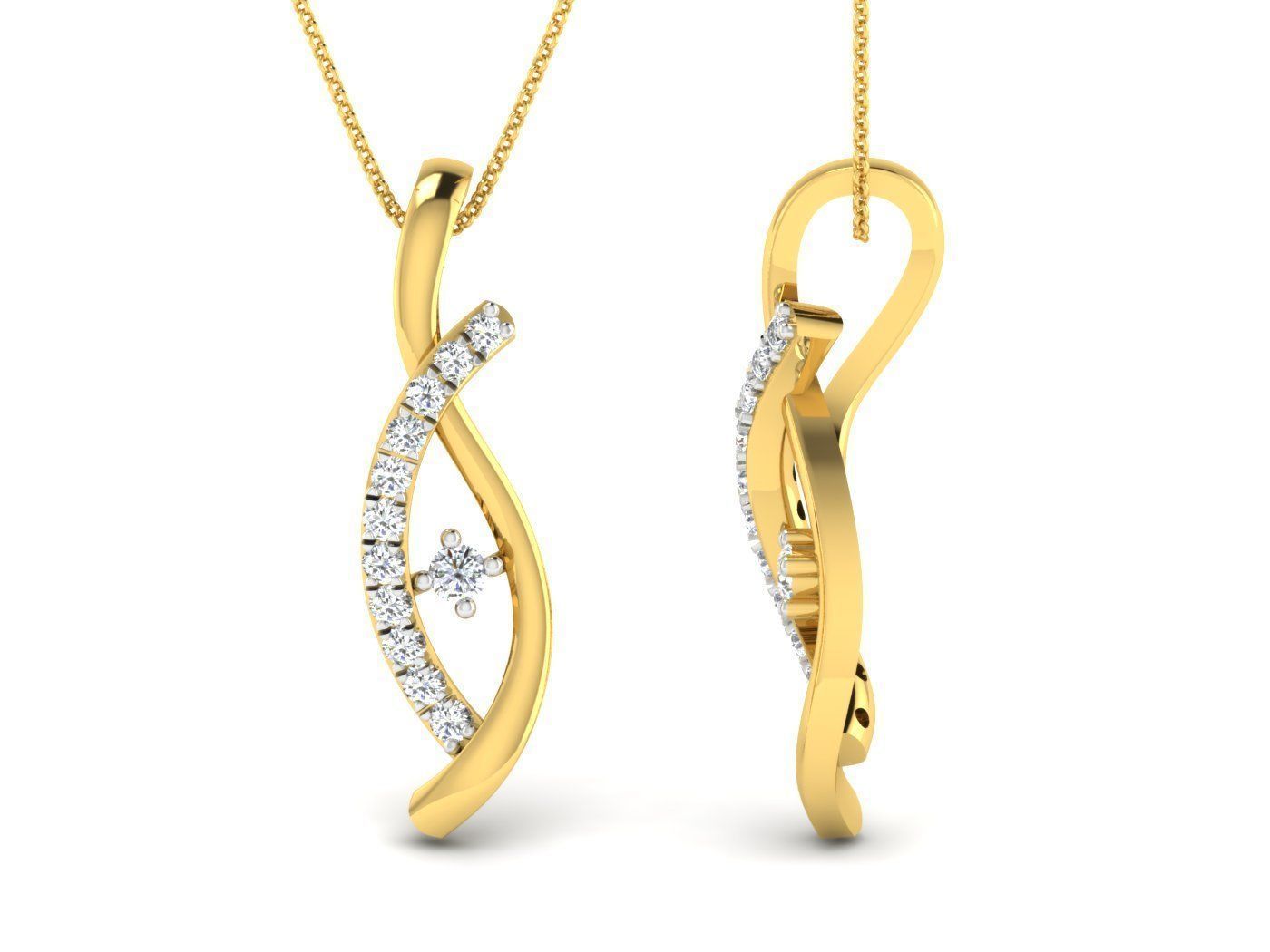 Earring Pendant Set 3dm STL OBJ FBX Render Details 3D print model_4