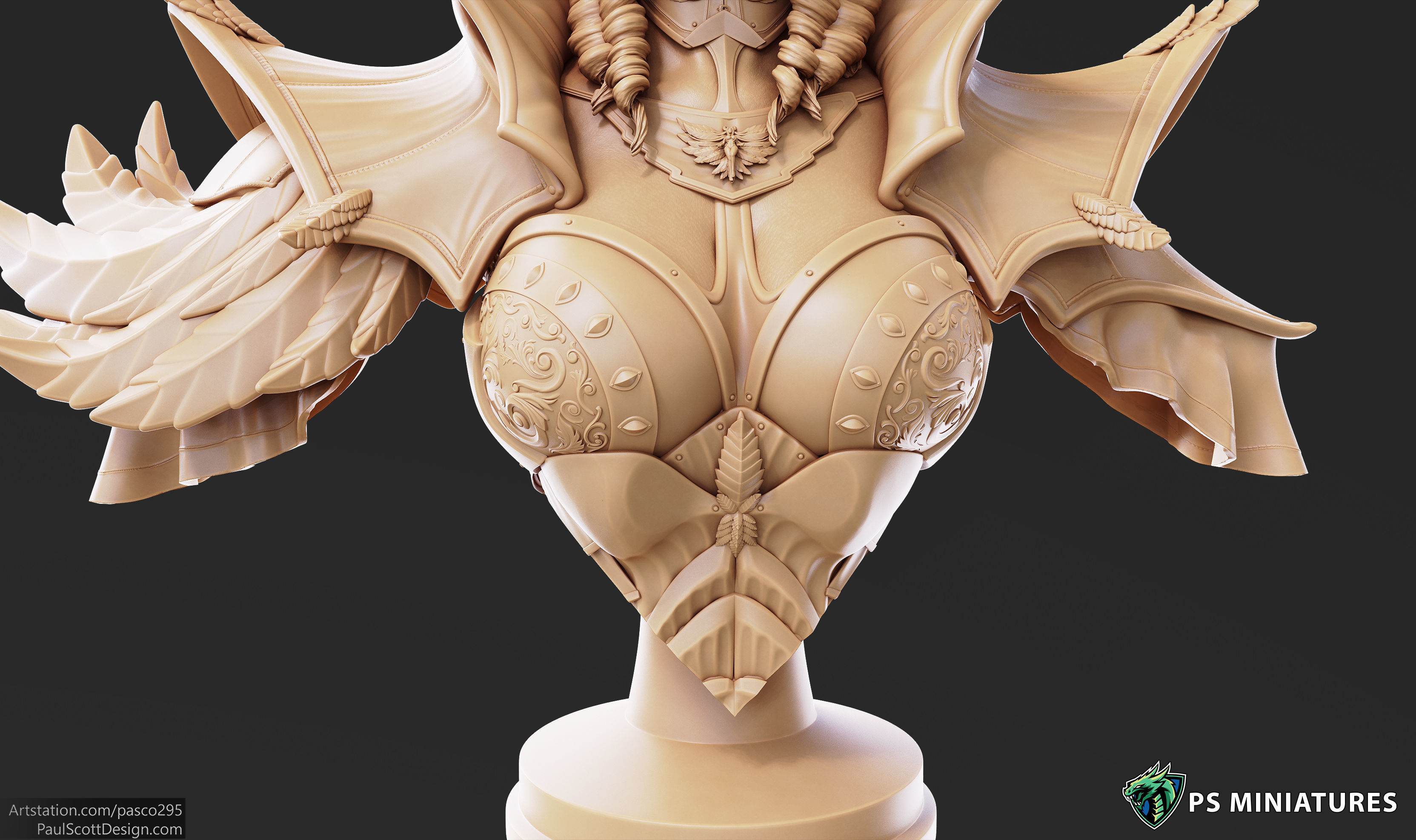 Drow Battlemage Bust 3D print model_16