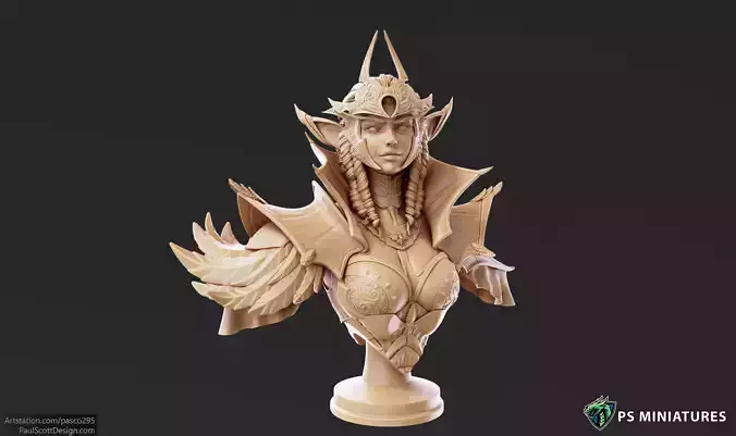 Drow Battlemage Bust 3D print model