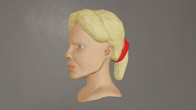 Female Head 3D model