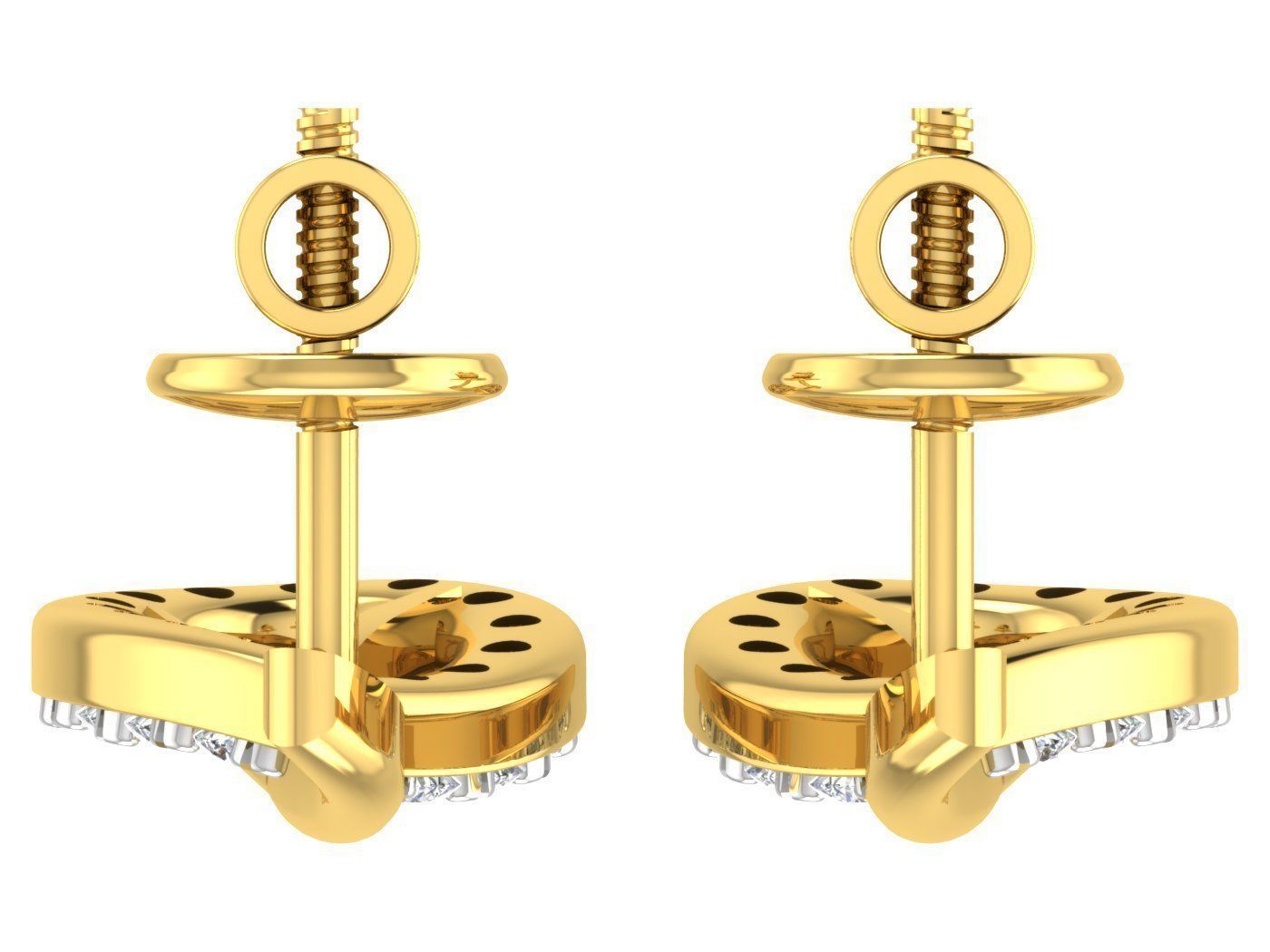 Earring Pendant Set 3dm STL OBJ FBX Render Details 3D print model_12