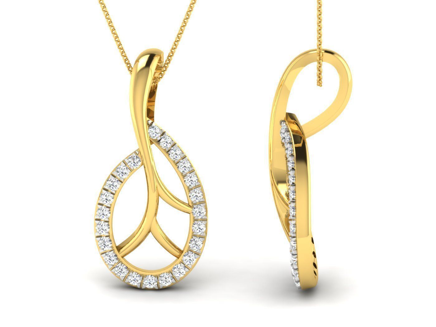 Earring Pendant Set 3dm STL OBJ FBX Render Details 3D print model_4