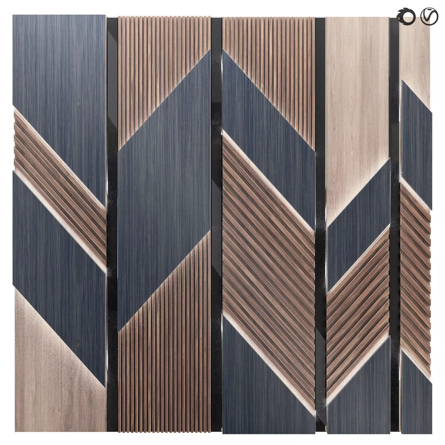 Decorative wall panel 61 3D model_0