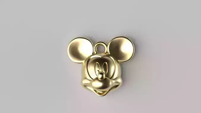 Mickey mouse pendant 3D print model