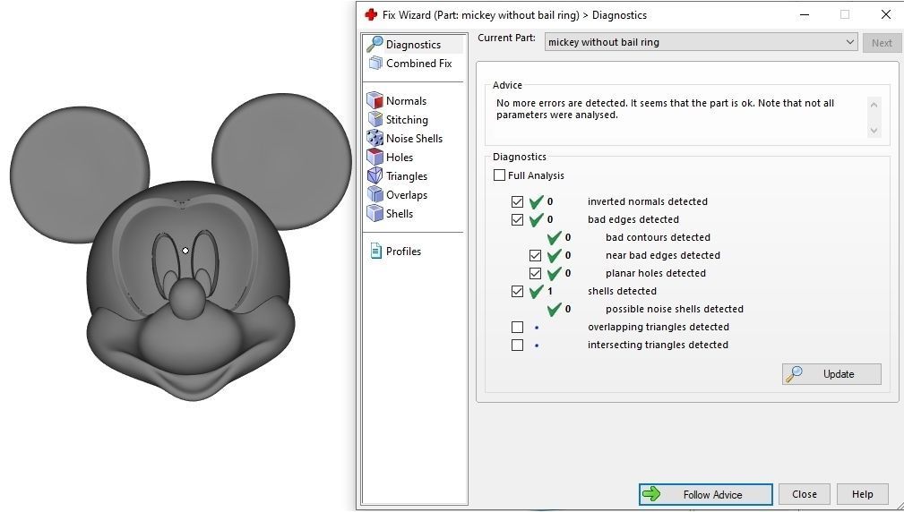 Mickey mouse pendant 3D print model_10