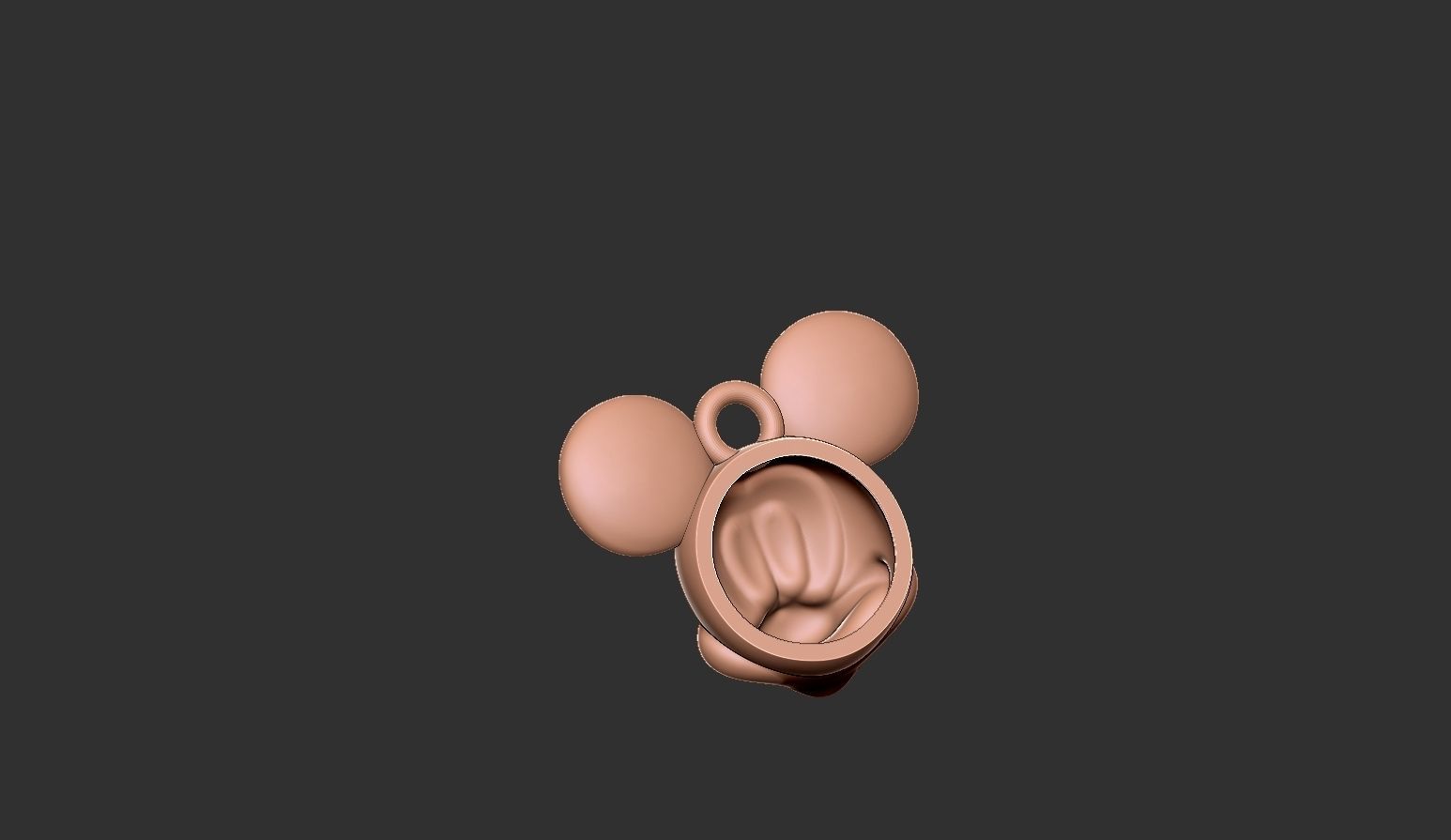 Mickey mouse pendant 3D print model_6