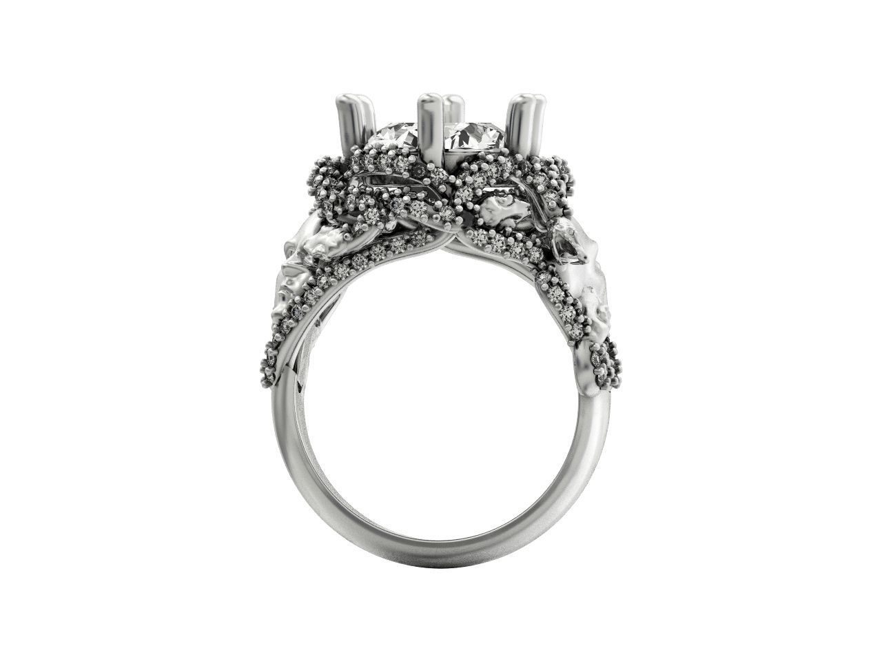  set ring and pendant medusa gorgona 3D Model Collection_19