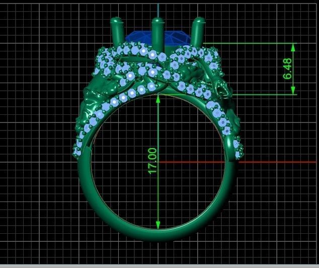  set ring and pendant medusa gorgona 3D Model Collection_17
