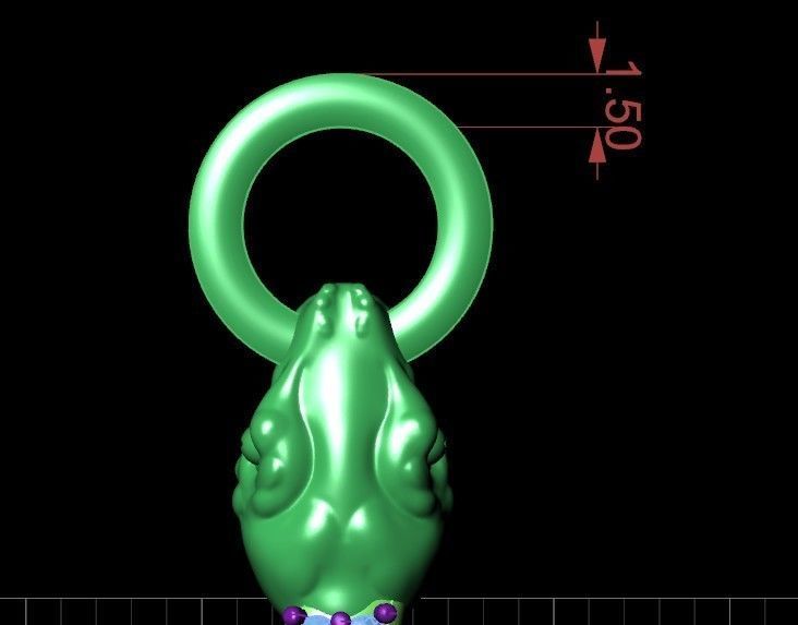  set ring and pendant medusa gorgona 3D Model Collection_26