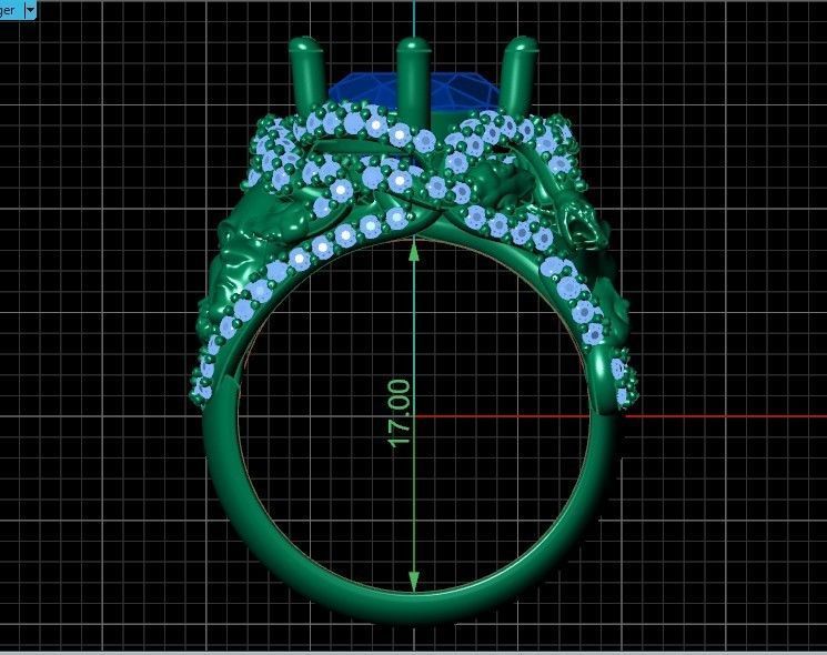  set ring and pendant medusa gorgona 3D Model Collection_7