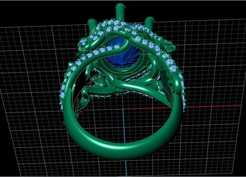  set ring and pendant medusa gorgona 3D Model Collection_16
