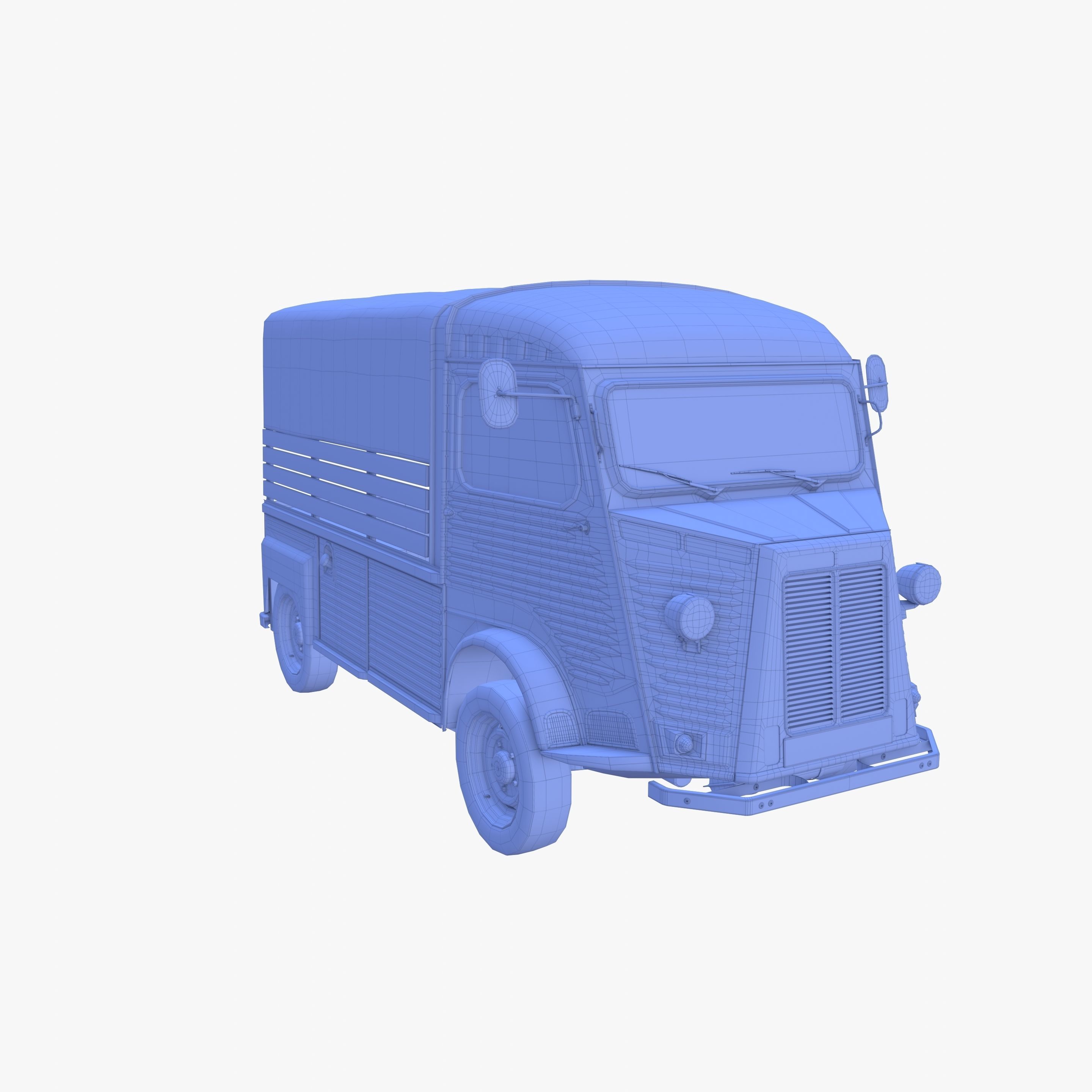 Generic 40s Van Pick Up v1 3D model_18