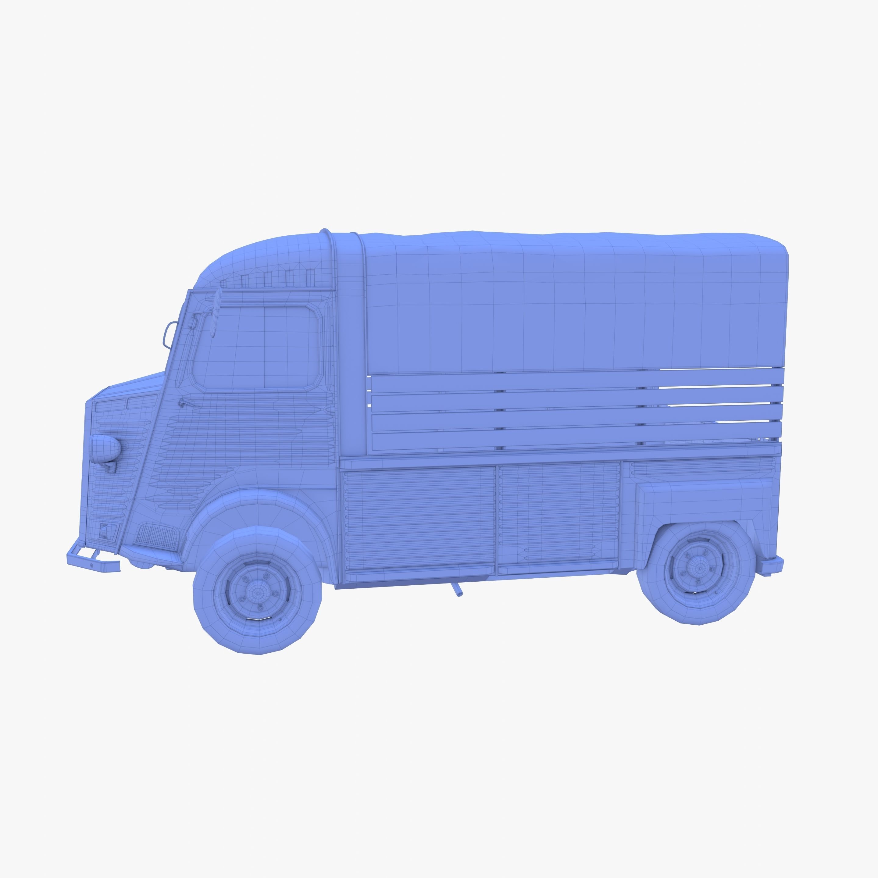 Generic 40s Van Pick Up v1 3D model_16