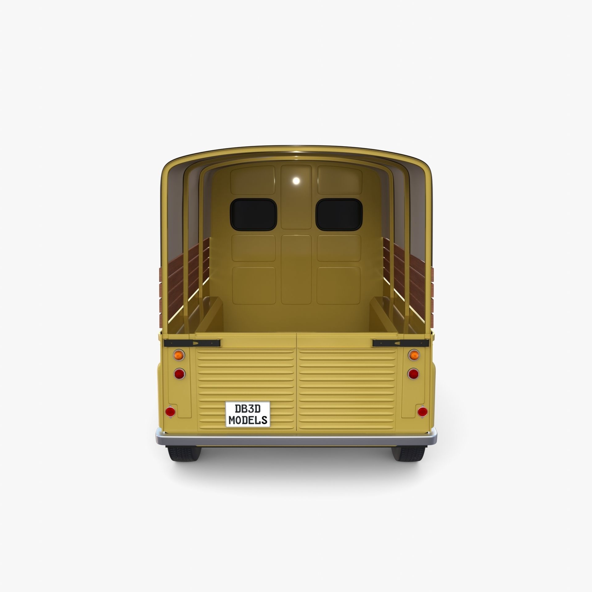 Generic 40s Van Pick Up v1 3D model_5