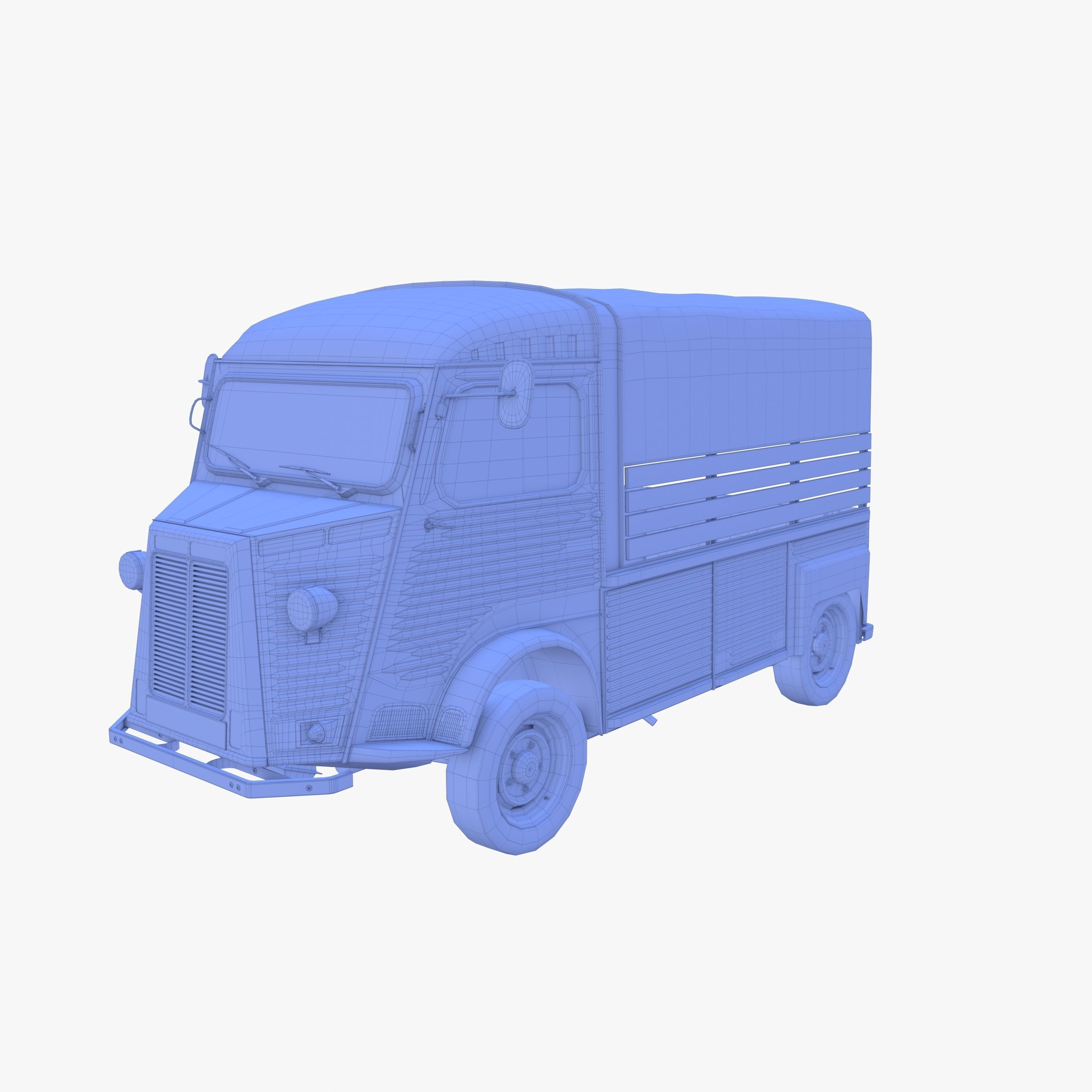 Generic 40s Van Pick Up v1 3D model_15