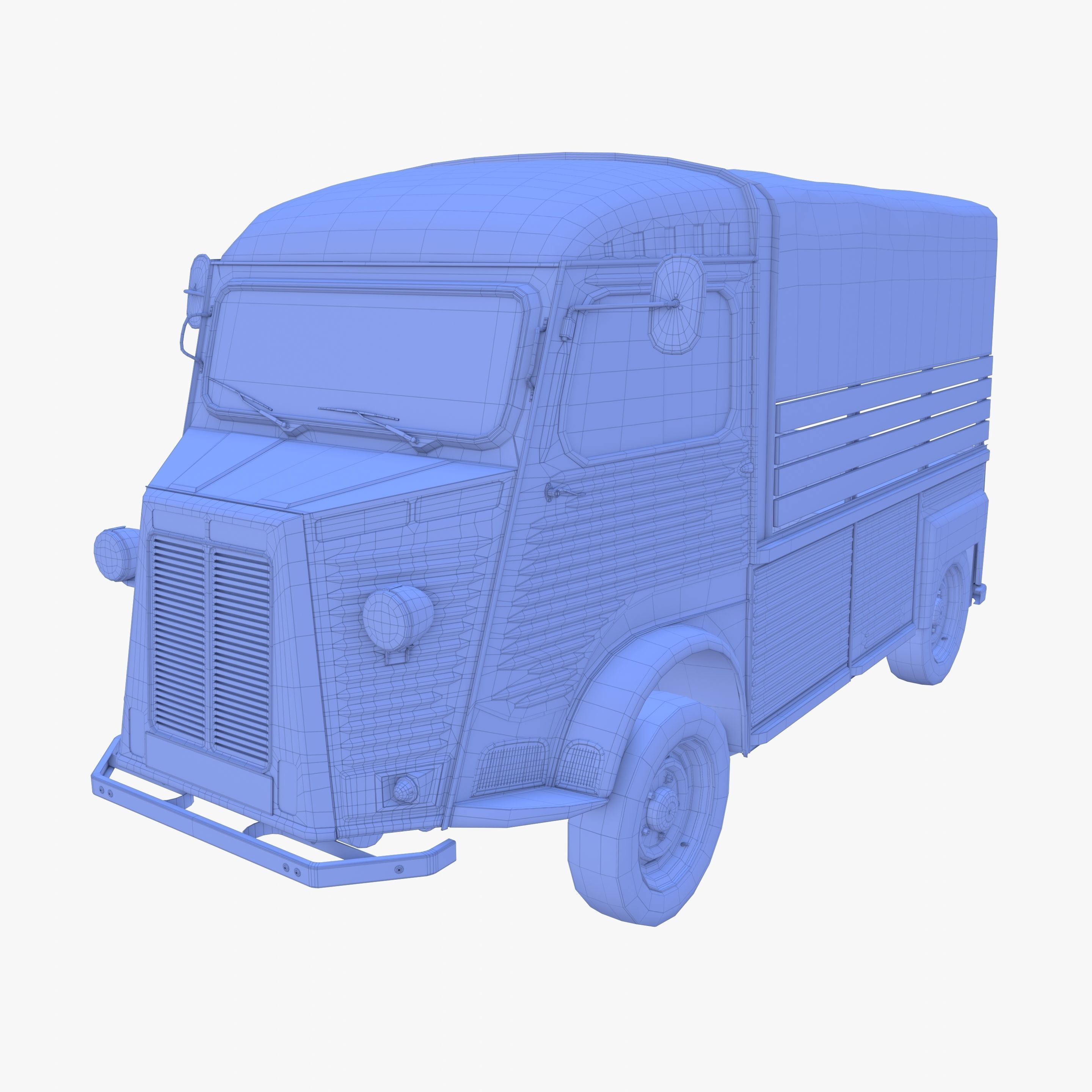 Generic 40s Van Pick Up v1 3D model_24
