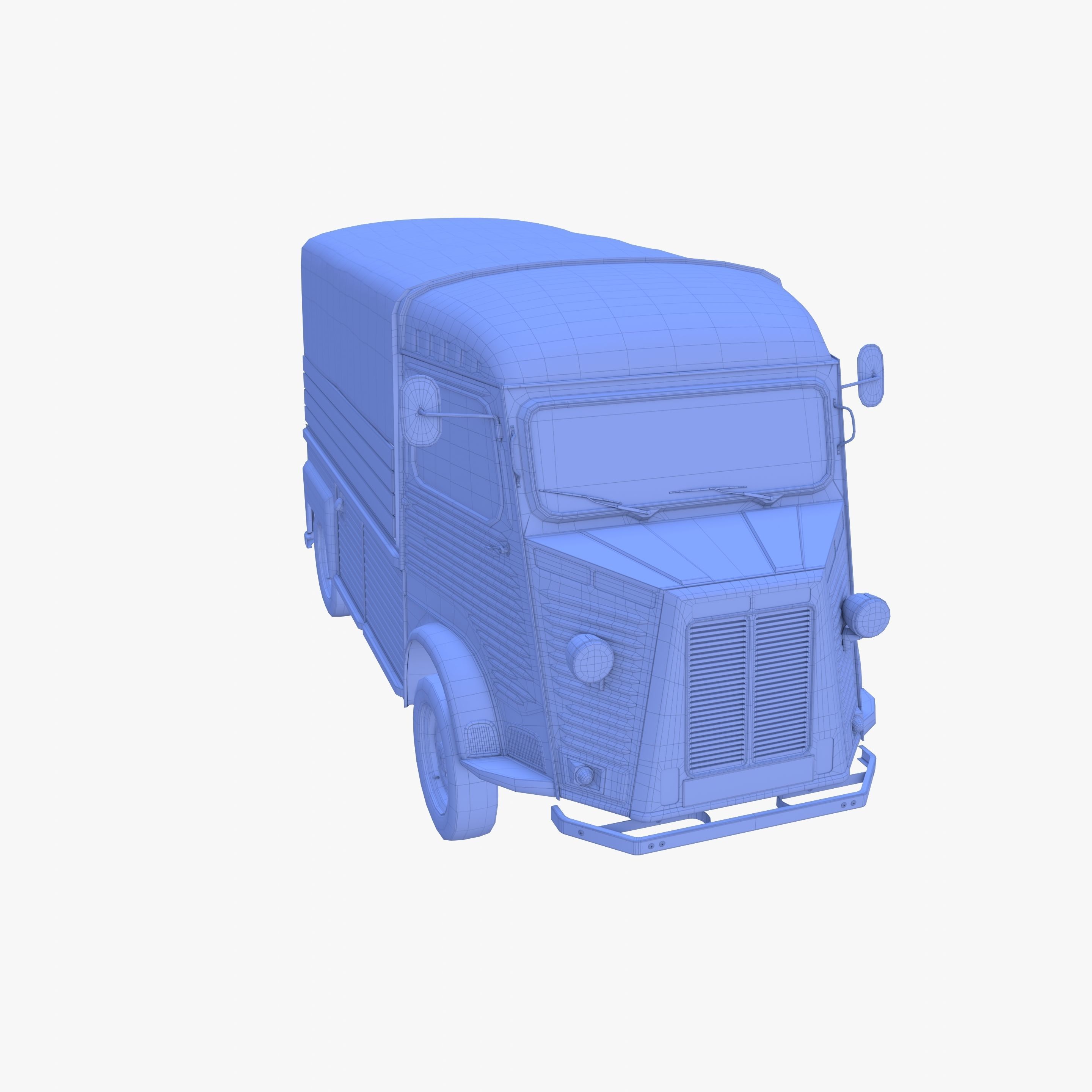 Generic 40s Van Pick Up v1 3D model_21
