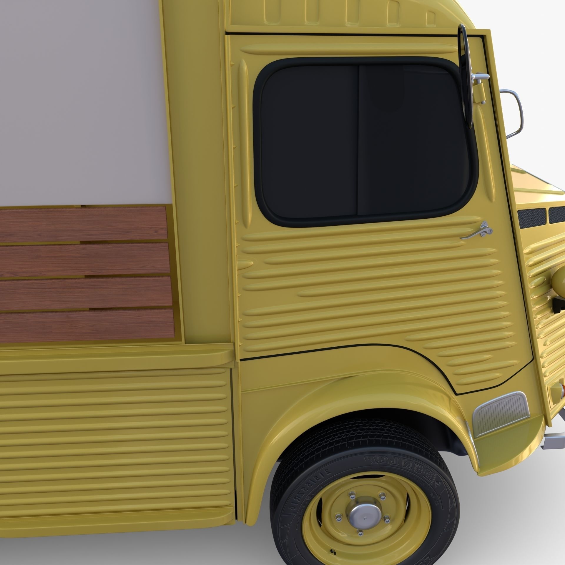 Generic 40s Van Pick Up v1 3D model_13