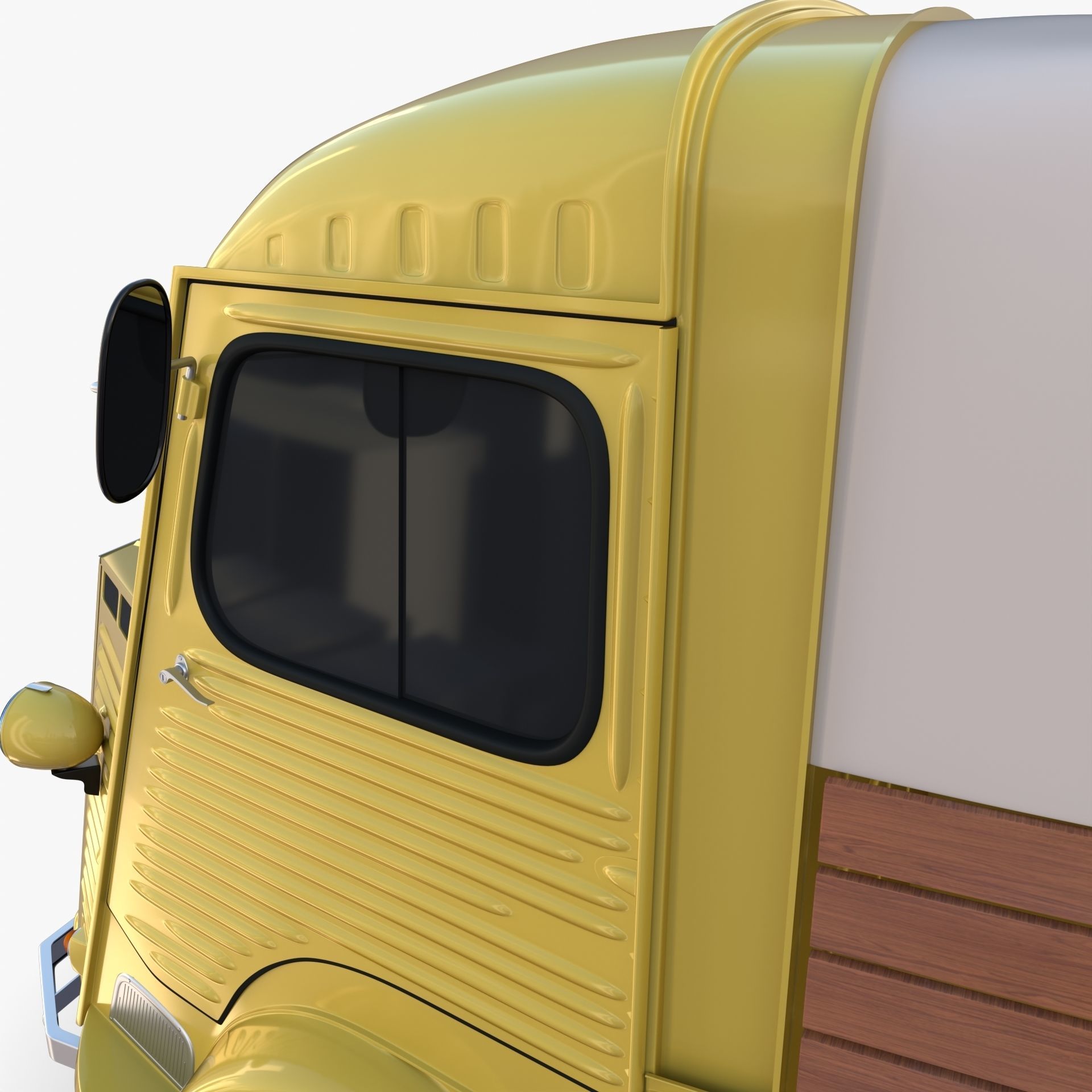 Generic 40s Van Pick Up v1 3D model_11