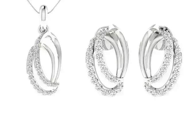 Pendants Earrings 3dm STL OBJ FBX Render Details