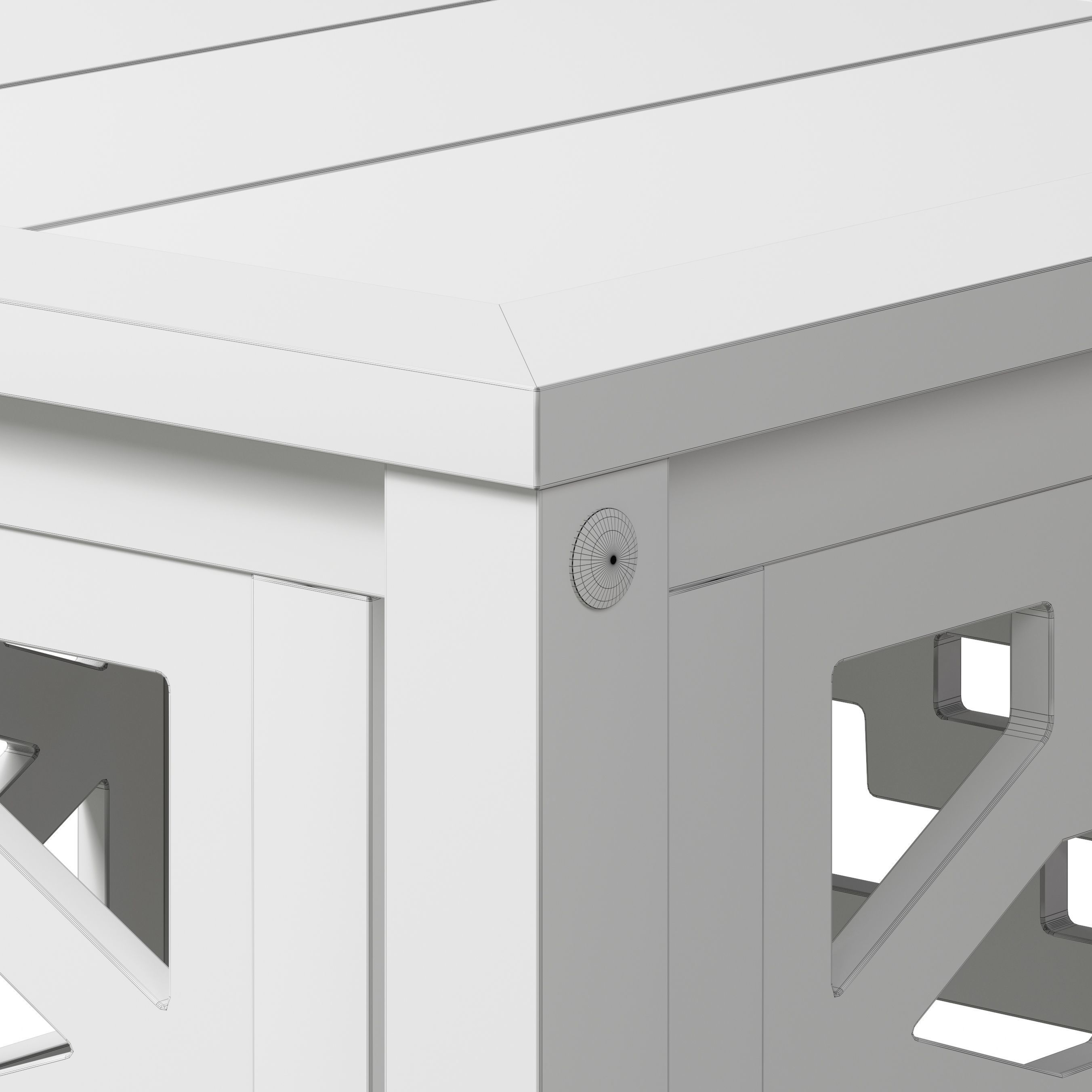 OVE Malay 3 Piece Bistro Table 3D model_7