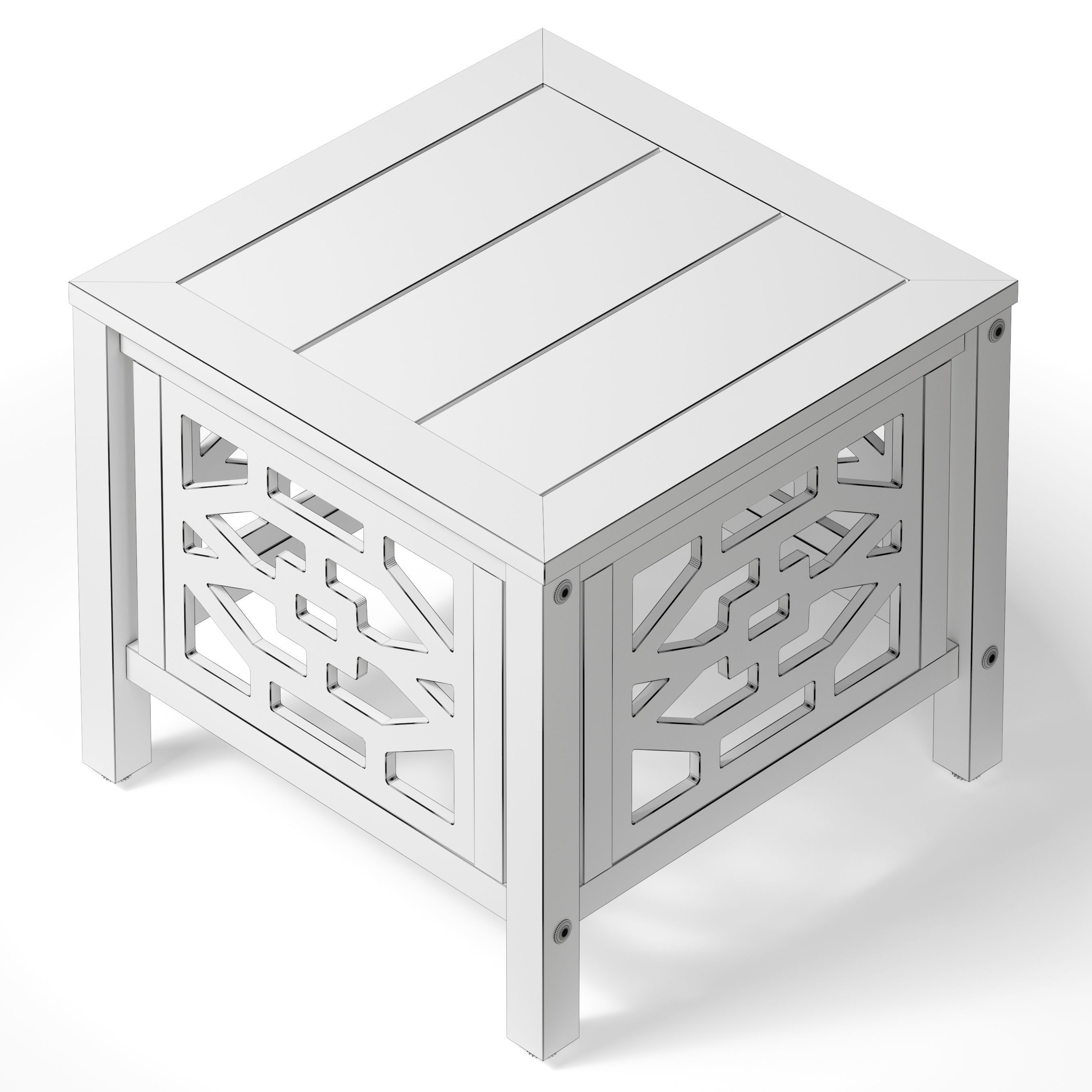 OVE Malay 3 Piece Bistro Table 3D model_5