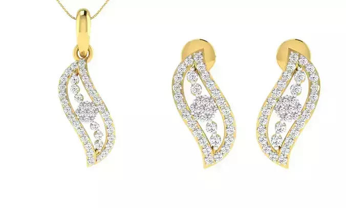 Pendants Earrings 3dm STL OBJ FBX Render Details