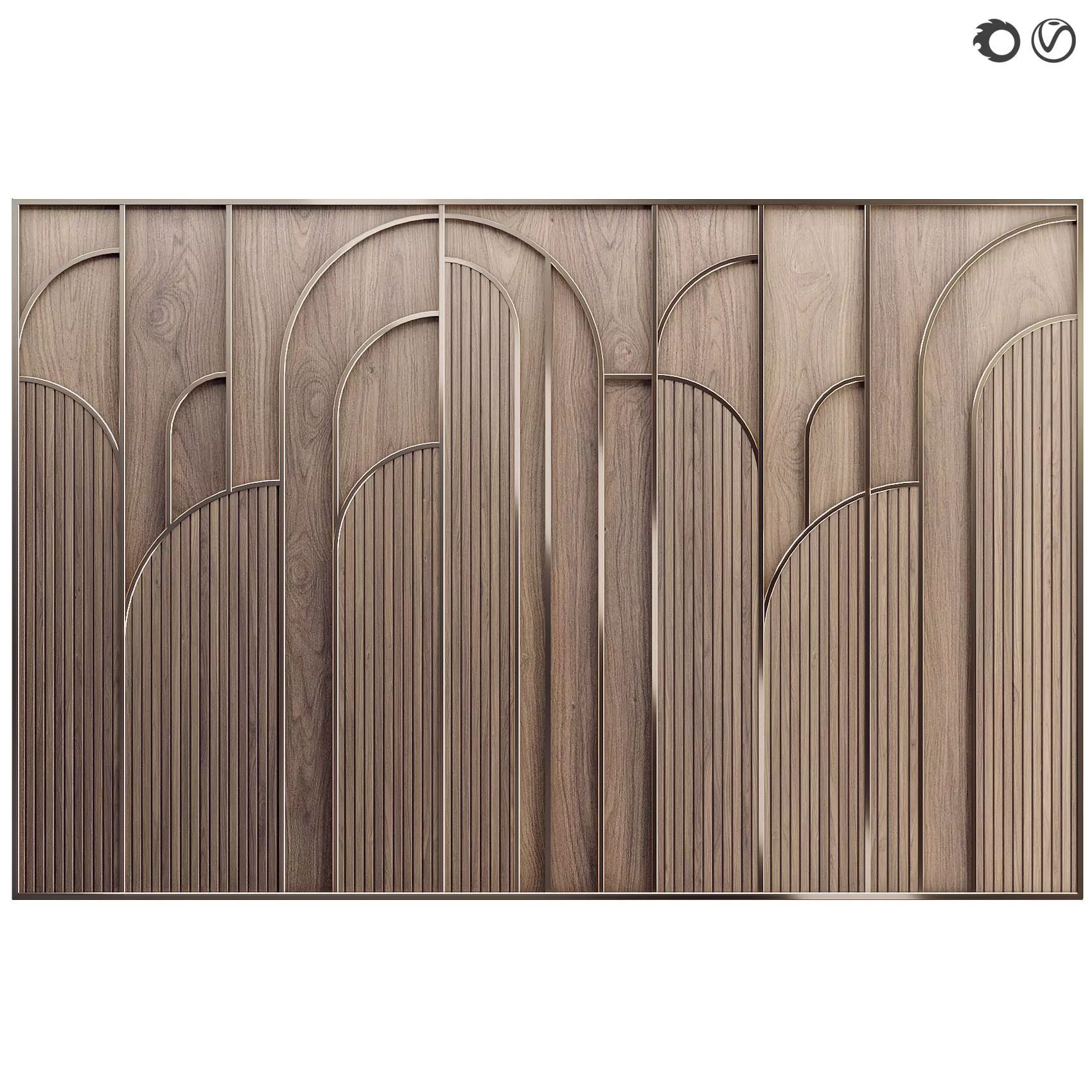 Decorative wall panel 62 3D model_0