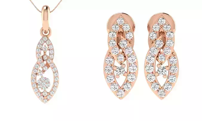 Pendants Earrings 3dm STL OBJ FBX Render Details