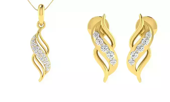 Pendants Earrings 3dm STL OBJ FBX Render Details