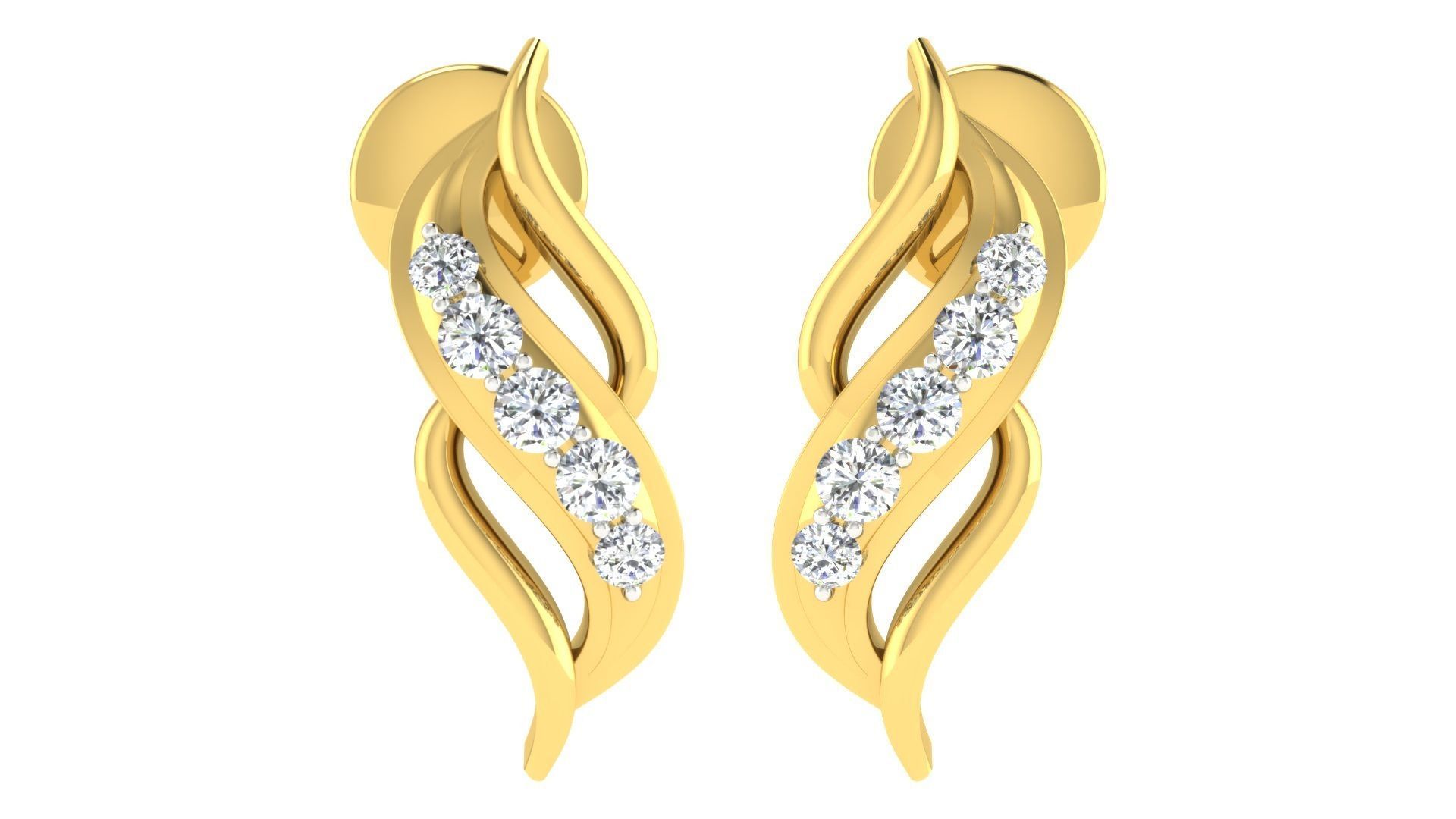 Pendants Earrings 3dm STL OBJ FBX Render Details 3D print model_4