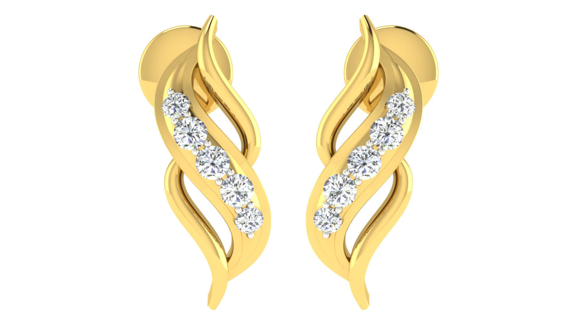 Pendants Earrings 3dm STL OBJ FBX Render Details 3D print model_3