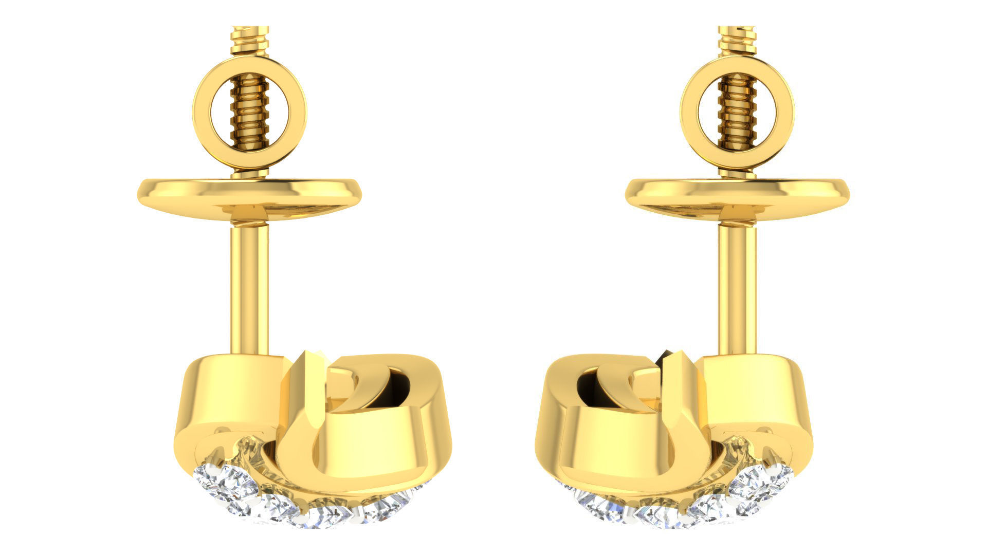 Pendants Earrings 3dm STL OBJ FBX Render Details 3D print model_7