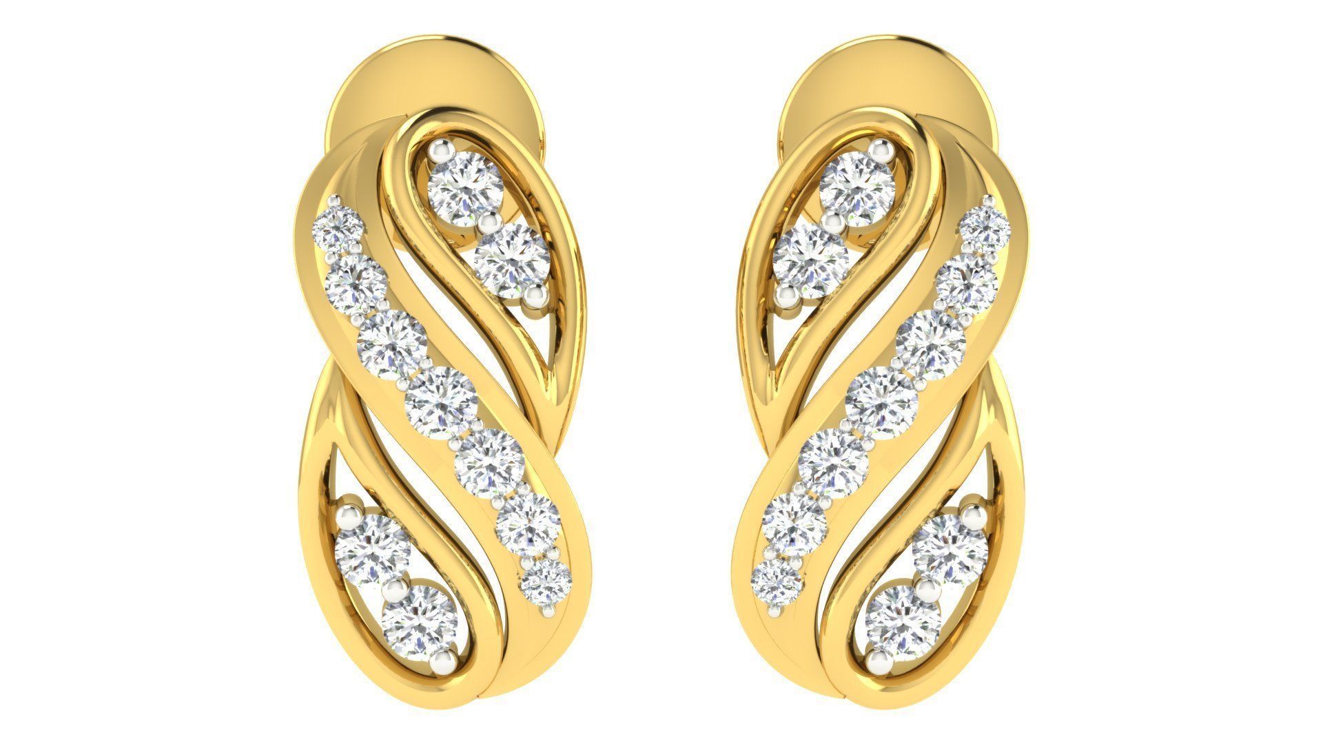 Pendants Earrings 3dm STL OBJ FBX Render Details 3D print model_3