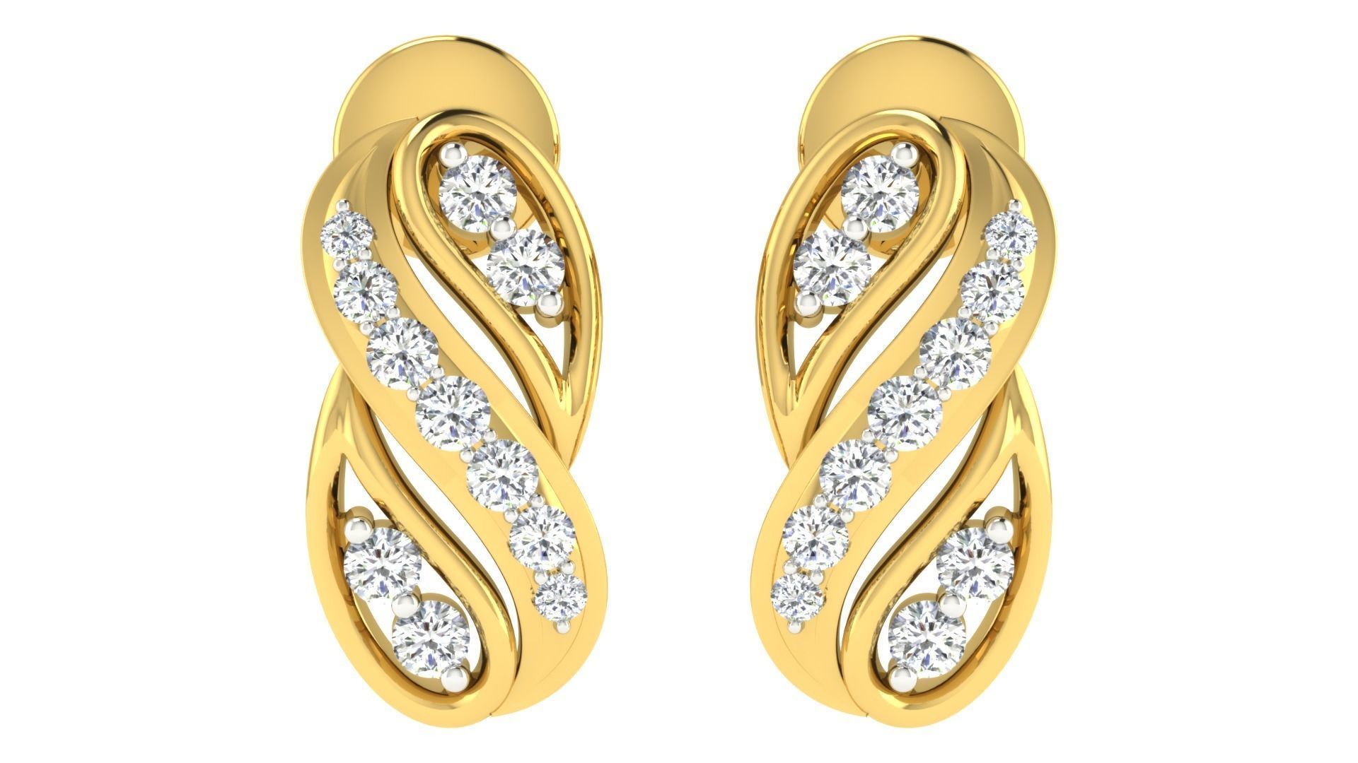 Pendants Earrings 3dm STL OBJ FBX Render Details 3D print model_4