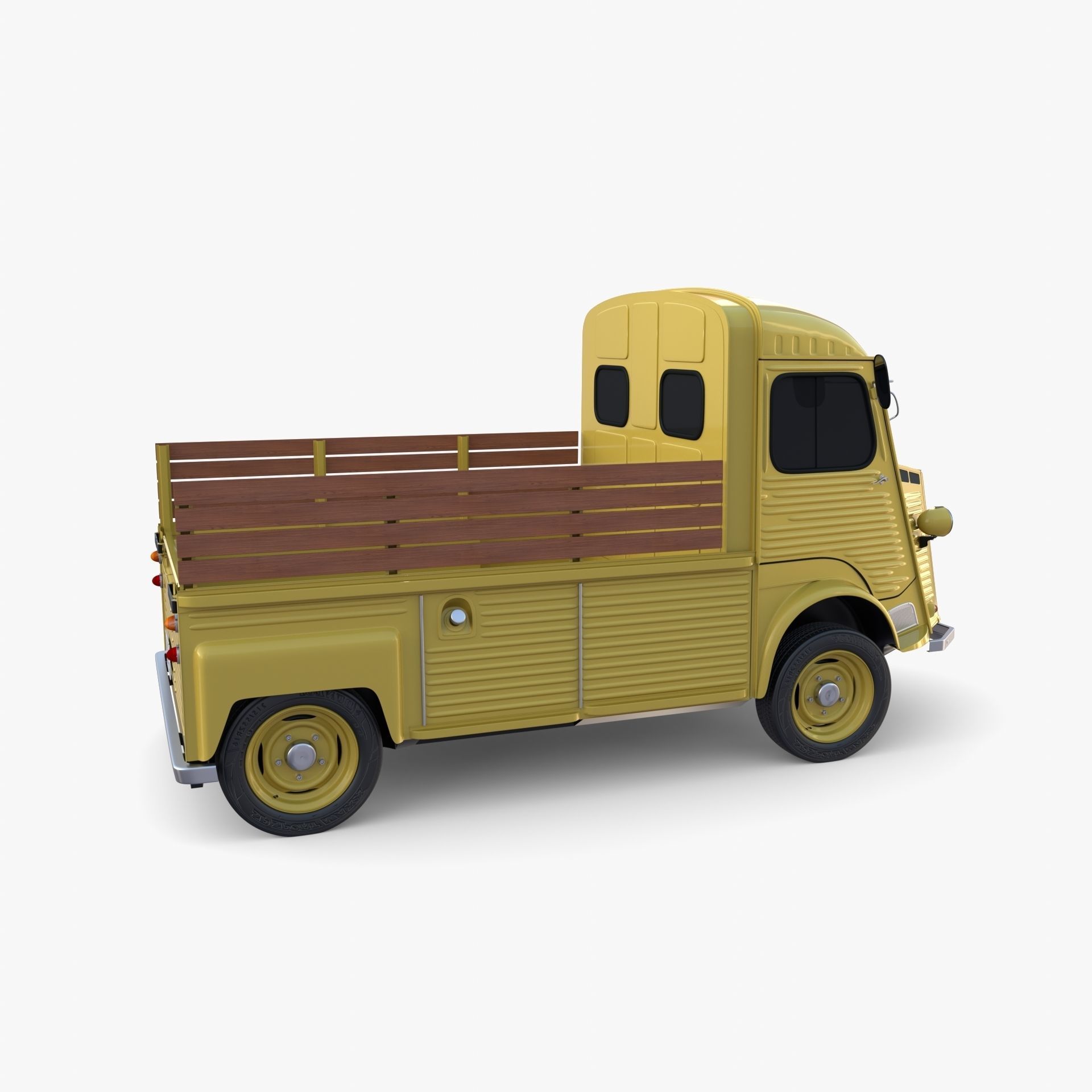 Generic 40s Van Pick Up v2 3D model_6