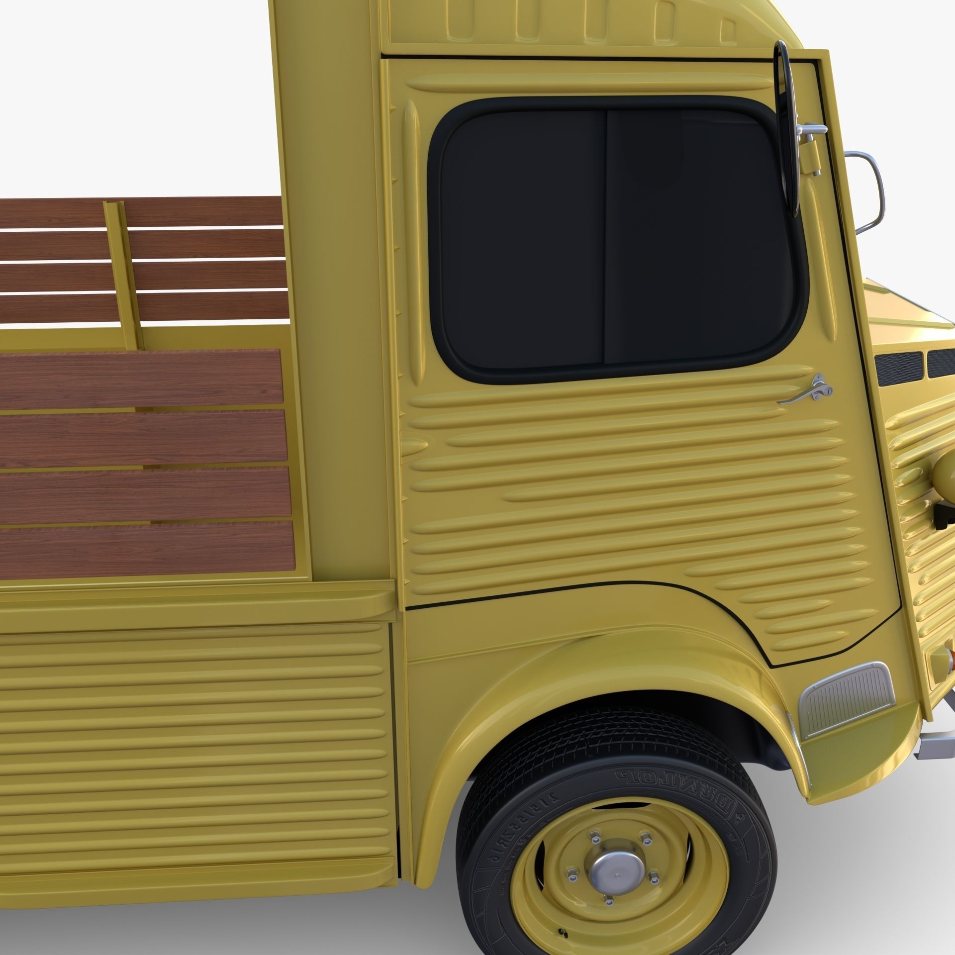 Generic 40s Van Pick Up v2 3D model_11