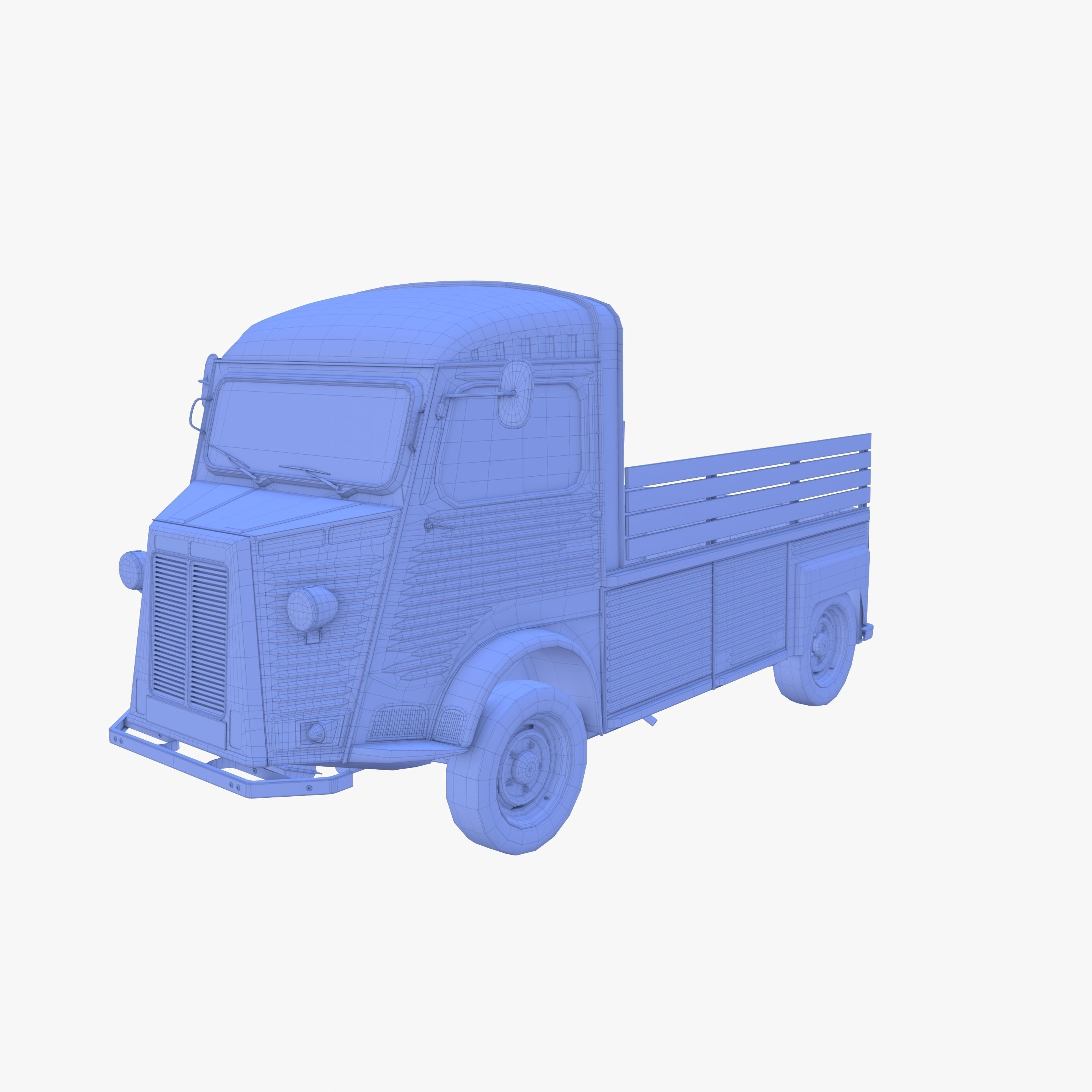 Generic 40s Van Pick Up v2 3D model_13