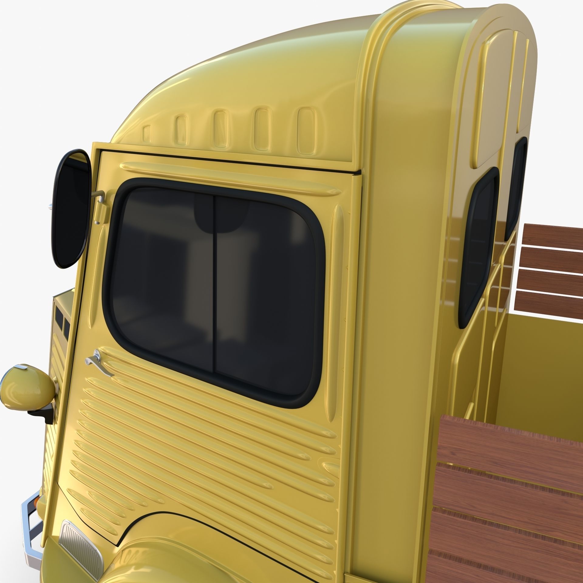 Generic 40s Van Pick Up v2 3D model_9