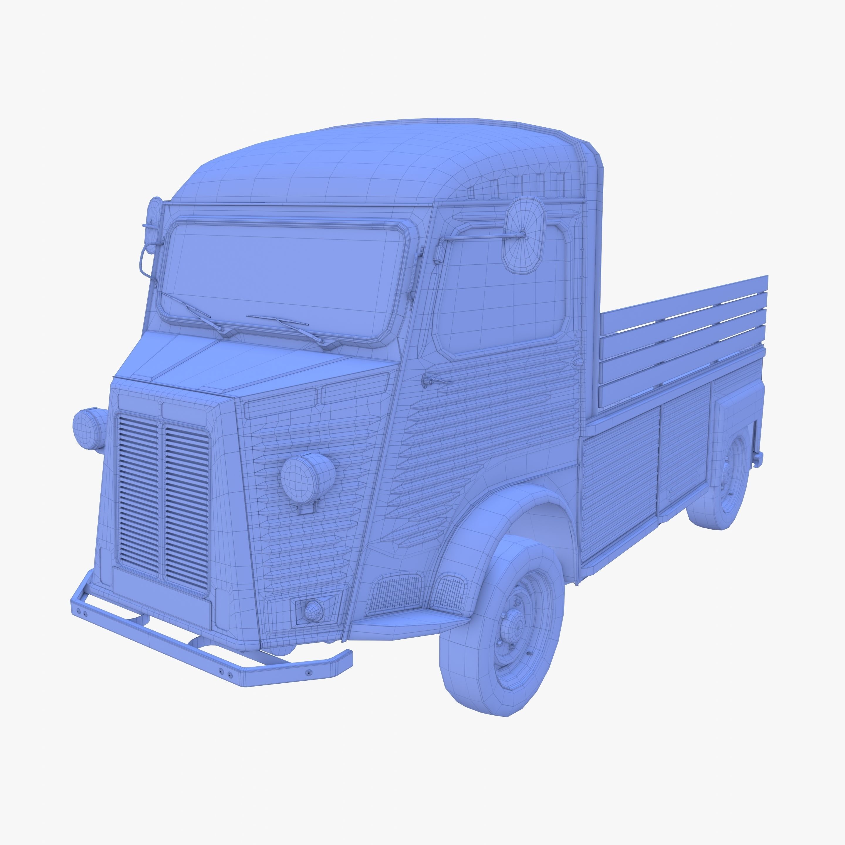 Generic 40s Van Pick Up v2 3D model_20