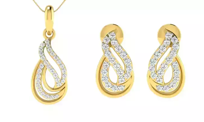 Pendants Earrings 3dm STL OBJ FBX Render Details