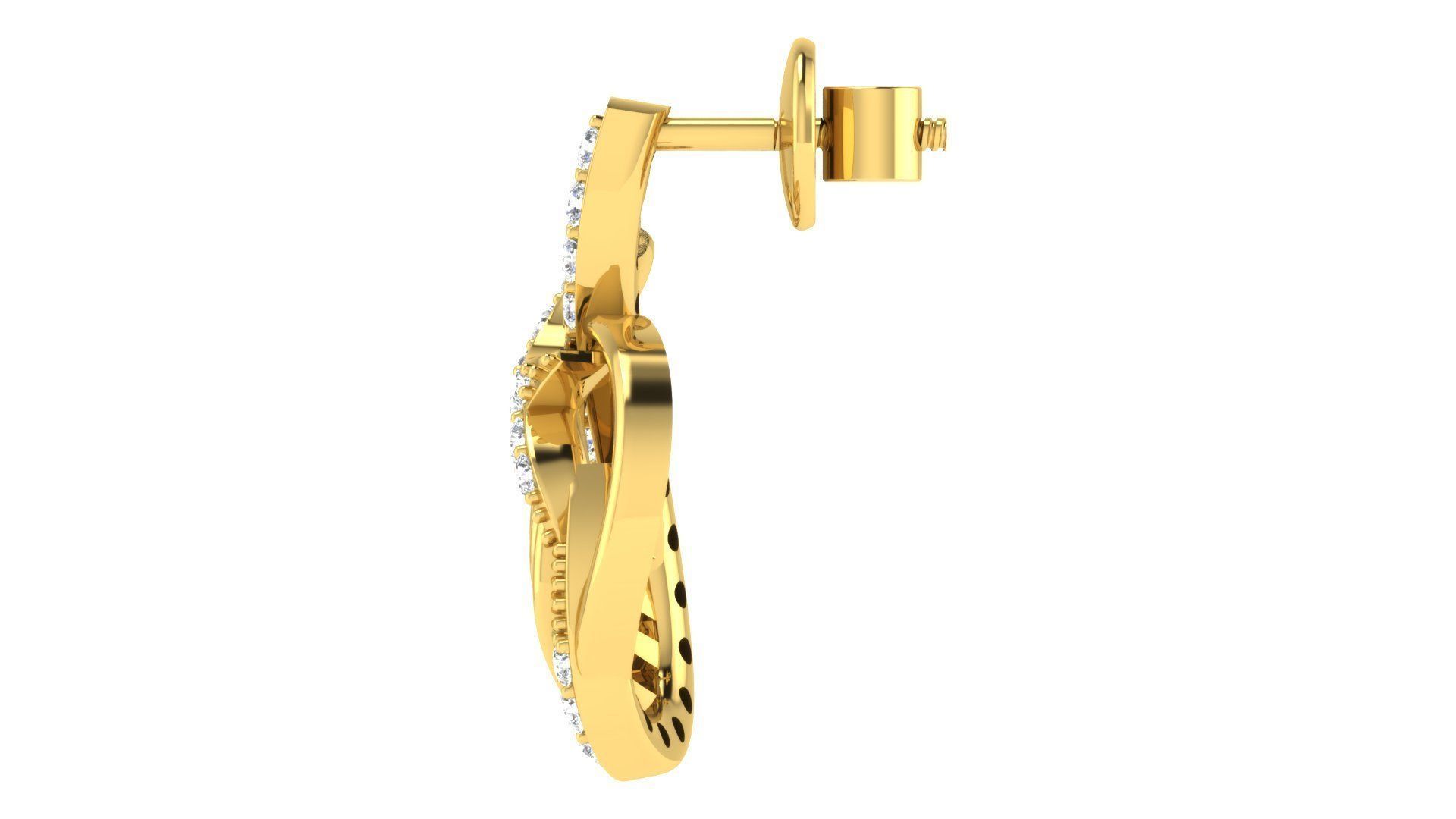 Pendants Earrings 3dm STL OBJ FBX Render Details 3D print model_7