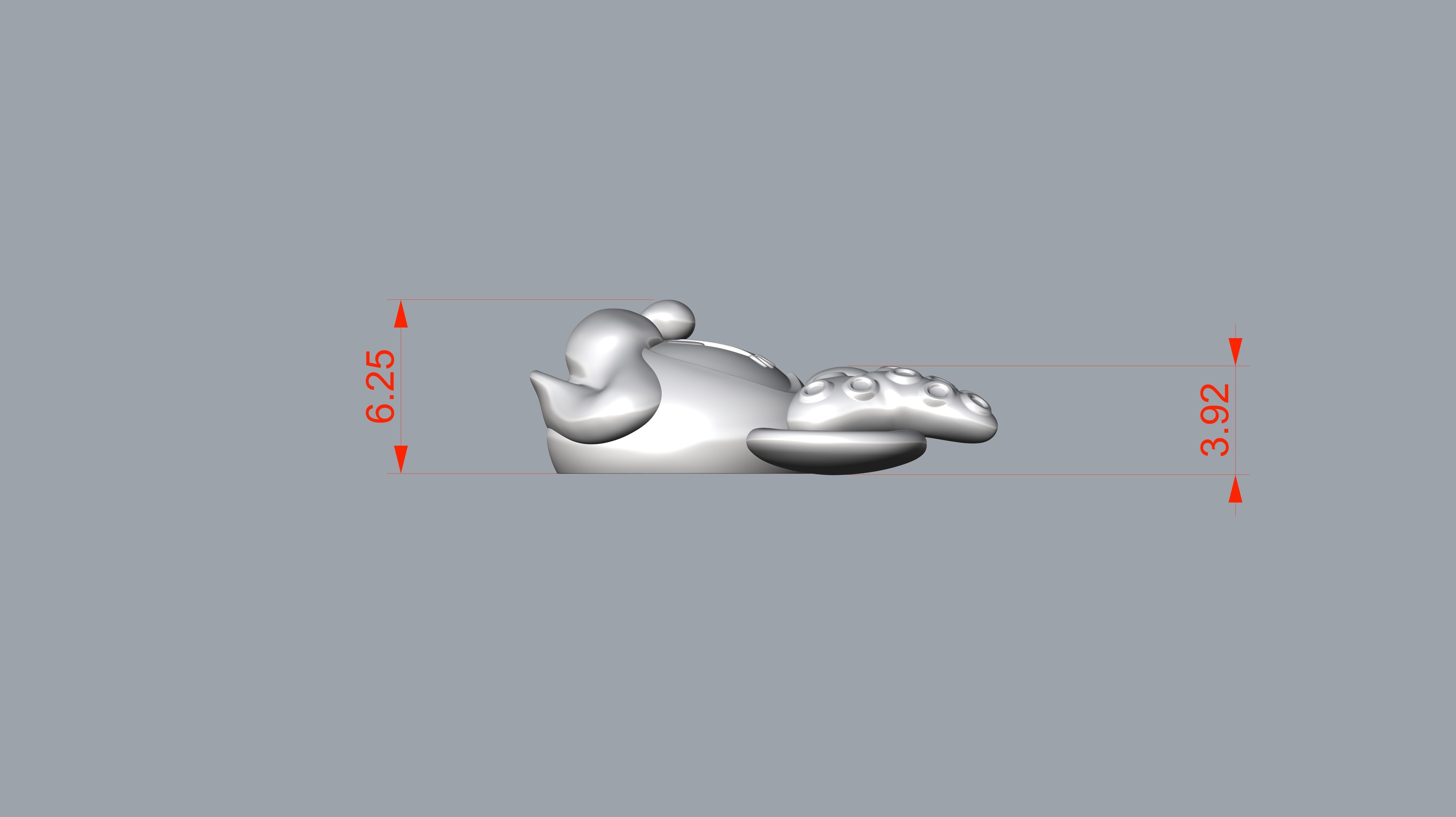 Minnie mouse pendant 3D print model_11