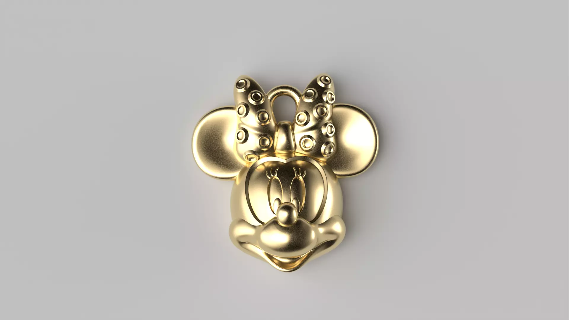 Minnie mouse pendant 3D print model_0
